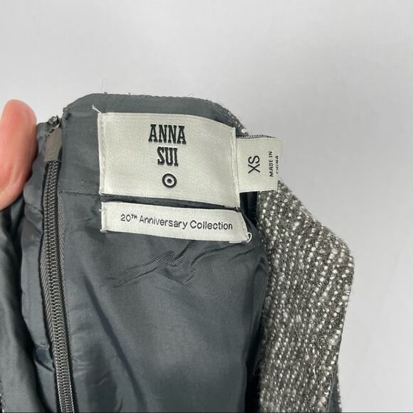 Anna Sui for Target | Metallic Embellished Boucle Tweed Wool Blend Jumper Dress - Picture 11 of 12